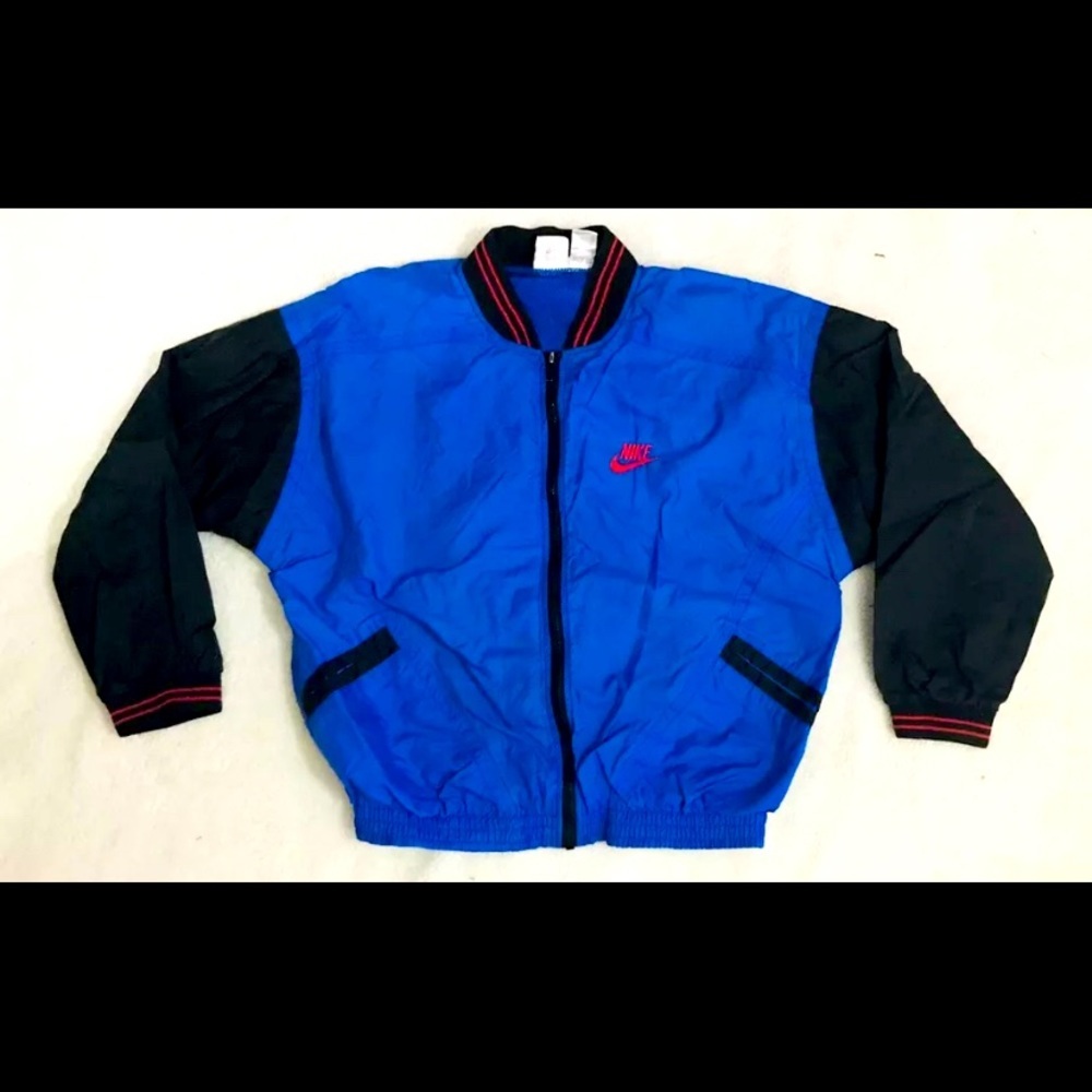 Nike Vintage 90's Blue Windbreaker Track Jacket